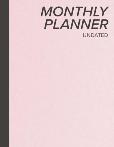2 Year Undated Monthly Planner: Simple 24 Month Schedule Organizer with Blank Days & Months | Pink Cover image 2