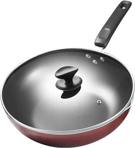 Wok con tapa, sartén antiadherente de 30 cm miniatura 1