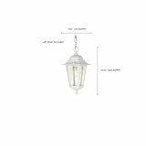NUVO 60/993 One Light Hanging Lantern, Black – view 5