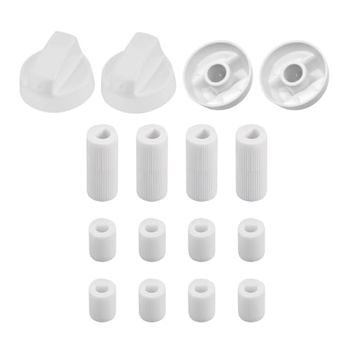 Juego de 4 botones de control universales para hornos de gas, fabricantes de electricidad, botones de repuesto con indicadores marcados para ajustes de termostato, ideal para cocinas domésticas