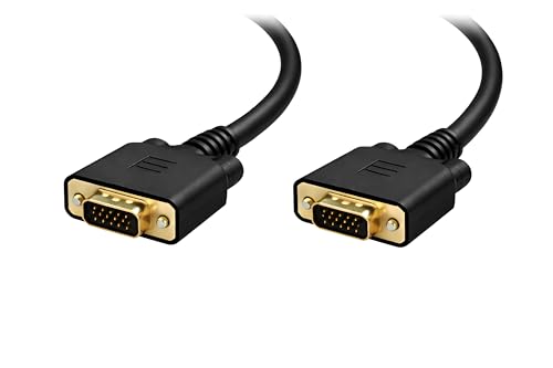 Image of Upix Male to Male VGA Cable 9.1 Meters (30 Feet) - Supports PC, Monitor, TV, LCD /LED, Plasma, Projector, TFT
