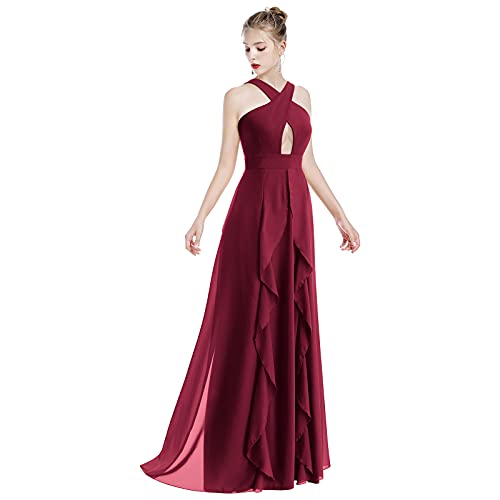 Image of Women Transformer Hi Low Evening Long Prom Dress Halter Convertible Multi Way Spaghetti Strap Wedding Cocktail Maxi Gown