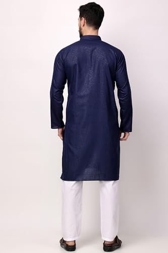 Image of Royal Kurta Men's Cotton Printed Kurta Pyjama