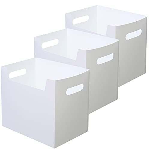 BoBoU 3er Set Aufbewahrungskorb ohne Deckel faltbar Faltbox Kunststoff PP...