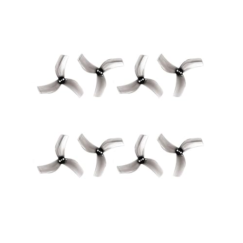 Hélices D63 3 pales en polycarbonate gris pour drone FPV cinewhoop 8 paires