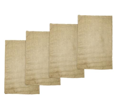 COTTON CRAFT Potato Sack Race Bags - 4 Pack 24x39 Large Burlap Race Sacks for Kids & Adults - Durable Jute Gunny Bags for Outdoor Lawn Games Birthday Party Field Day Picnic Toy Storage