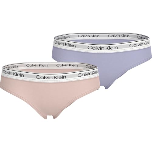 Calvin Klein Mädchen 2er Pack Slips Bikini Briefs, Mehrfarbig...