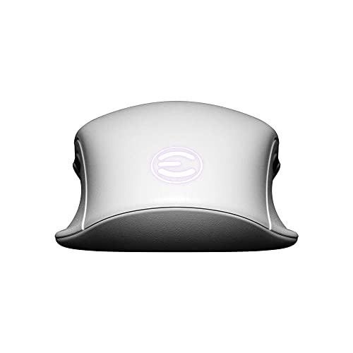 Image of (Refurbished) EVGA X12 Gaming Mouse, 8k, Wired, White, Customizable, Dual Sensor, 16,000 DPI, 5 Profiles, 8 Buttons, Ambidextrous Light Weight, RGB, 905-W1-12WH-KR