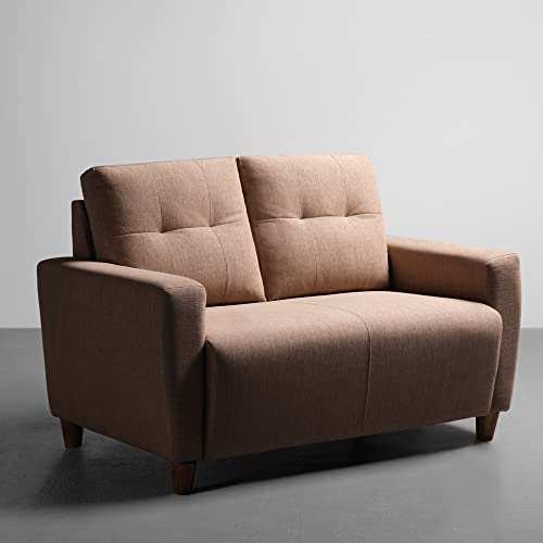 Image of Sleepyhead Yolo Designed by Duroflex - 2 Seater Sofa |Premium Fabric, Plush 3 Layer Cushioning |Modern Buttonless Tufted & Anti-Sag Comfort |Stylish & Durable |3 Years Warranty - Coco Brown