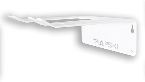 Miniatura 4 de TRAPAWAY - Estante de pared  Capacidad para 3 pares de esquís o tablas de snowboard por Bindings  Organizador de garaje para herramientas, equipo y