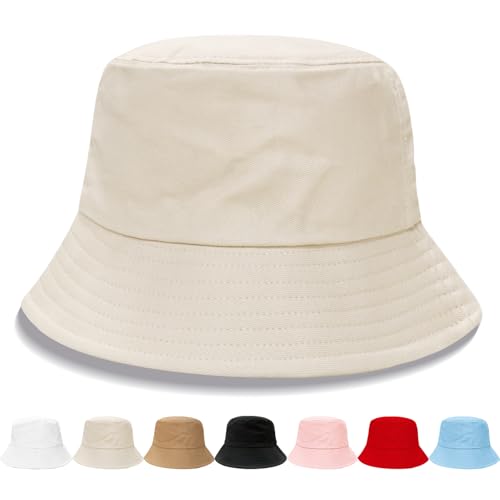 Image of NPQQUAN Bucket Hats for Men Women Packable Foldable Sun Hats for Women Beach Travel Cap