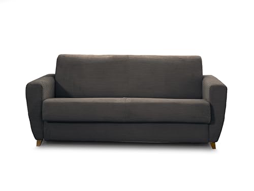 Mondo Sofa Group Boston Canapé-lit 3 Places Structure en métal et en Bois Rembourrage en Caoutchouc polyuréthane Revêtement en Tissu Matelas en Maille...