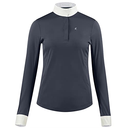 Women's Blaire Long Sleeved Sun Show Shirt, Mesh Under-Sleeves, Uv Protection, Moisture-Wicking Nanotex Fabric - Dark Navy - Us Size 10 #TOP15