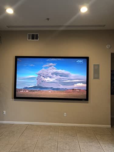 Image of Elite Screens Sable Frame StarBright 9, 156-inch Diag. 2.40:1 Cinemascope, 4K /8K Ultra HD Ceiling Ambient Light Rejecting (CLR /ALR) Fixed Frame Projector Screen Movie Home Theater, ER156C-SB9