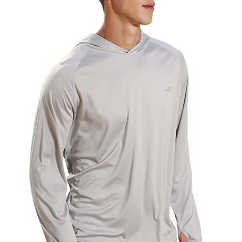Men's UPF 50+ Long Sleeve Sun Shirts UV Protection Hoodie Rash Guard Hiking Fishing Swim T Shirt2