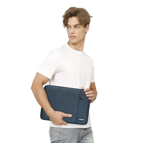 Image of MOSISO Laptop Case 13 inch, 13 inch Laptop Sleeve Compatible with MacBook Air M4 M3 M2 M1 2025-2018 / Pro M2 M1 2025-2016, Polyester Vertical Computer Sleeve Bag with Pocket, Haze Blue