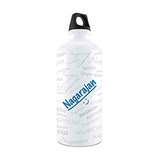 Image of Hot Muggs Me Graffiti Bottle - Nagarajan Personalised Name Steel, 750Ml, 1 Unit