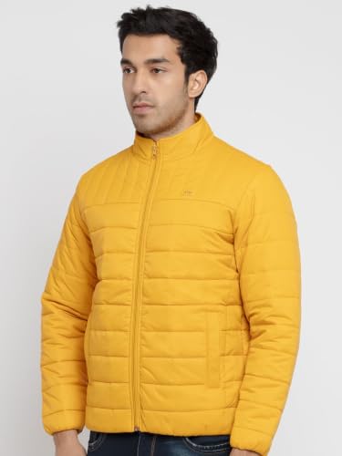Image of Status Quo Men's Quilted High Neck Winter Jacket | Durable Polyester Coat