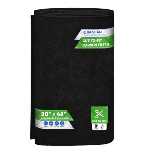 Image of Bagean Cut to Fit Activated Carbon Filter Sheet 20 inch x 48 inch Carbon Air Filter
