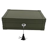 Fácil de transportar: el organizador de la caja de presentación del reloj es liviano y fácil de transportar, adecuado para viajes, lo que garantiza un almacenamiento seguro de objetos de valor incluso durante los viajes.