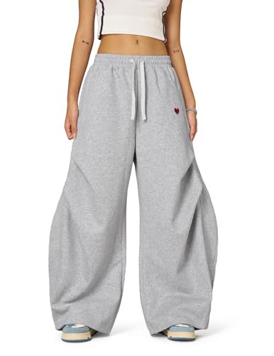 Aelfric Eden Wide Leg Sweatpants Womens Wrinkle Barrel Sweatpants Casual Athletic Baggy Lounge Pants4