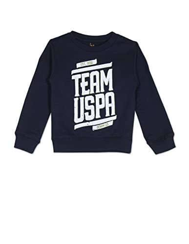 Image of U.S. POLO ASSN. UKSWSON0103 FS Round NCK SWS, EES Sweatshirts Navy