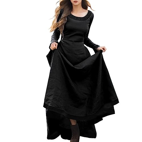 Robe vintage à bretelles style Renaissance avec laçage réglable