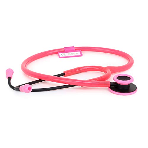 Image of RCSP Deluxe Matt Acoustic Stethoscope for doctors and medical students (PINK)