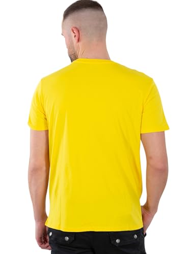 Alpha Industries Basic T-Shirt T-Shirt für Herren Empire Yellow – Ansicht 4
