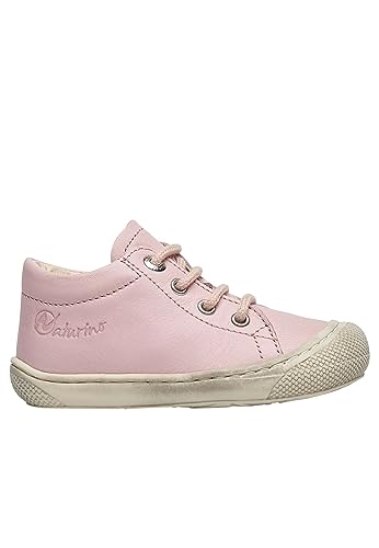 Chaussures premiers pas Naturino en cuir rose premium, pointure 21