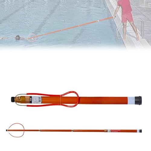 Bâton de sauvetage rétractable 120 kg réfléchissant pour sécurité piscine lac et mer