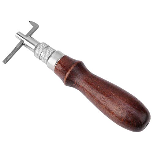 Adjustable Leather Stitching Groover Leather Edge Bevelers Leathercraft Groove Gouge with Wooden Handle for Hand Edge Stitching - Image 4