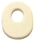 Medical grade felt Adhesive oval donut callus foot pad 1/8 ", (3 mm) thick 2 1/4" Long X 1 1/2" Wide Treat painful foot callus or use as a bunion pad