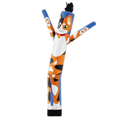 LookOurWay Air Dancers Wacky Waving Inflatable Tube Guy Attachment | 6ft Tall Inflatable Advertising Waving Dancing Man Blower Not Included | Birthday Theme - Cat