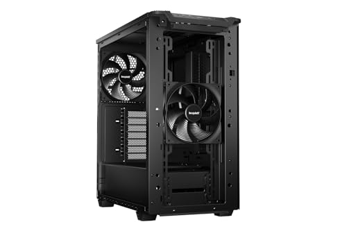 Image of be quiet! Pure Base 501 Black PC case | 2 Preinstalled Quiet Fans | Mid Case | USB 3.2 Gen | Airflow | BGW74