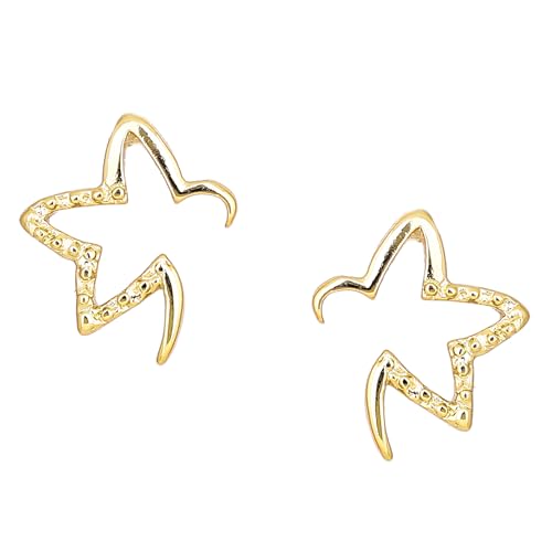 Estele Zinc Alloy Brass 24 Kt Gold And Silver Plated Rising Star Stud Earrings For Girls (B08D7P7369) Amazon Price History, Amazon Price Tracker