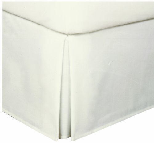 LUX Tailored Bed Skirt Classic 14 Drop Length Pleated Styling California KING Ivory