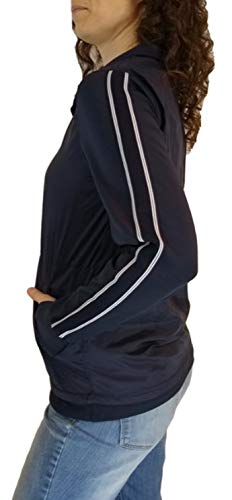 Tangerine Ladies' Active Jacket (Large, Navy/White) - Thumbnail 2