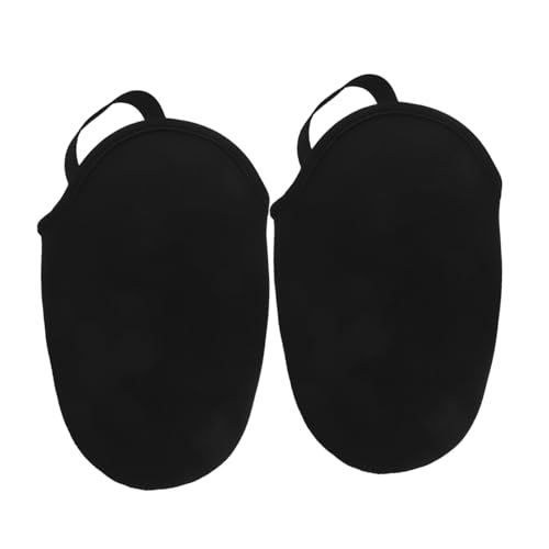 ifundom 2pcs Non Slip Windproof Cycling Shoe Covers Warm Toe Covers for Biking Bicycle Shoe Protectors for Cold Weather for Mountain Road Cycling Clean Comfortable Ride Black