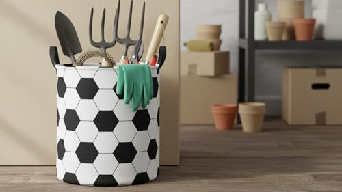 Image of 19.7 inch Laundry Basket,Waterproof Storage Bin,Room Decor(Hexagon)