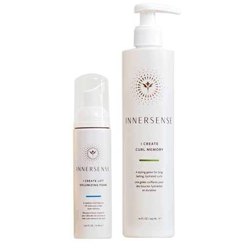 INNERSENSE - Curl Enhance Duo with I Create Curl Memory (10 oz) + I Create Lift (2.37 oz) | Shape Define Enhance Strands | For Women & Men Non-Toxic Cruelty-Free Clean Haircare