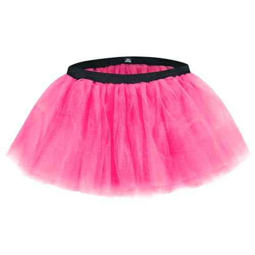 Gone For a Run Tutus for Women Adult - Fluffy Tulle Tutu Skirt - Running Costume - Neon Pink