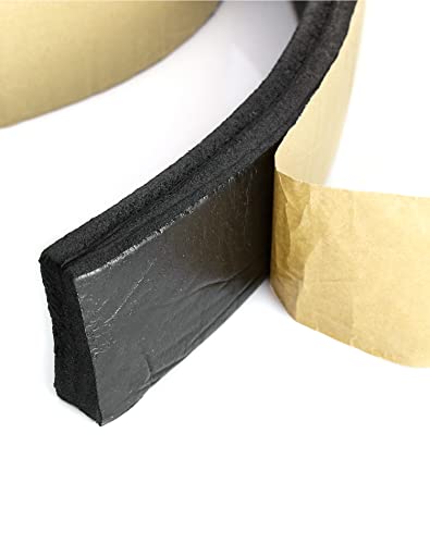 QWORK Pipe Wrap Insulation, 3" x 1" x 25' Waterproof Foam Insulation Tape Adhesive for Hot or Cold Pipes