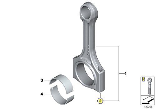 Connecting rod bolt M9X47MM. - 11247589671, 11 24 7 589 671 Connecting rod bolt M9X47MM. - 11247589671, 11 24 7 589 671