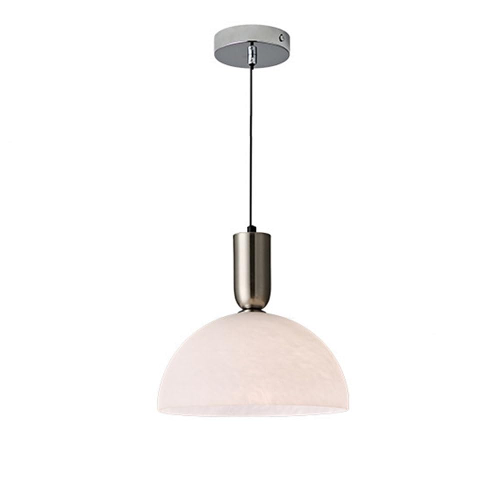 RSZCSMO Medieval Luxury 9.84-inch LED Restaurant Chandelier, French Simple Porch Balcony Glass Chandelier is Suitable for Bar Cafe,Lighting Fixture