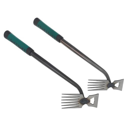 FONDOTIN 2pièces Outil De Désherbage Ergonomique Désherbeur Durable pour Jardinage Utilisation Facile Et Confortable pour Jardins Et Potagers