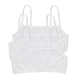 Hanes womens Cotton String Bralette, 3-pack Bra, 3 Pack - White, X-Large US