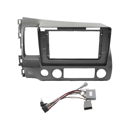 Pannello Stereo Auto Kit Di Rivestimento Per Cruscotto Audio Da 10,1 Pollici Con Cornice Per Lettore DVD Schermo 2 DIN Per Civic 2006-2011 Telaio Radio(LHD Frame-cord)