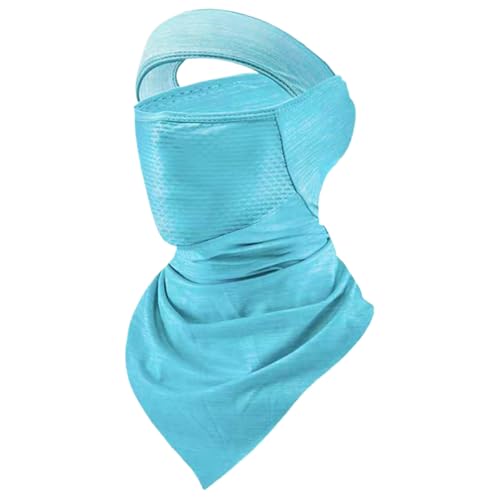 Máscara facial con protección solar, máscara facial para protección UV, UPF 50, polaina de cuello para mujeres y hombres, verano, ciclismo, camping, playa, golf, motocicleta, esquí, pesca, ciclismo