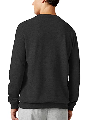 Hat and Beyond Mens French Terry Crewneck Sweatshirt Lightweight Fleece Pullover Sweater2